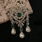 "Praetia" Court Rhinestone Brooch width=100 