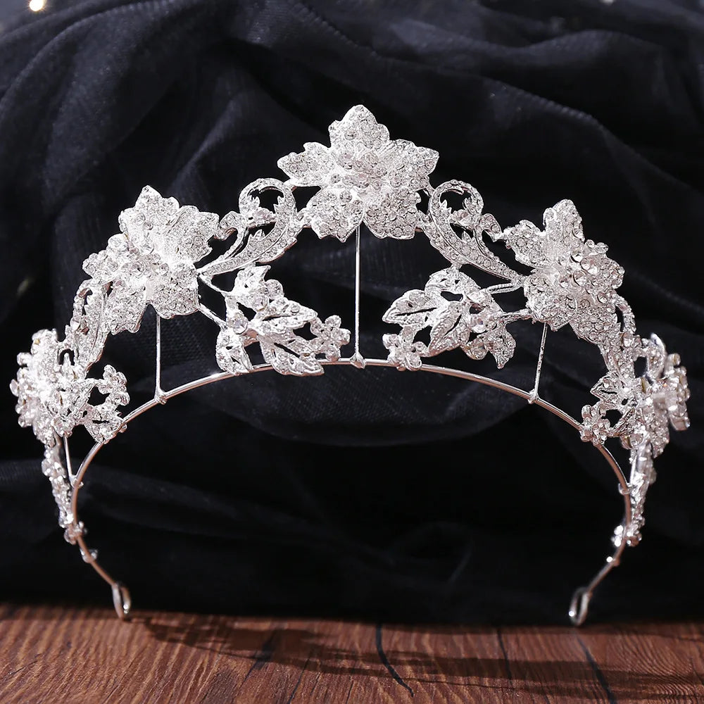 "Persis" Baroque Crystal Tiara