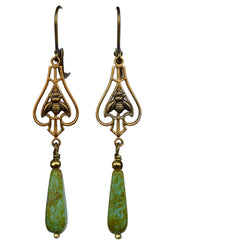 "Harley" Bees Dangle Earrings