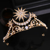 "Minette" Gold Silver Tiara width=100 