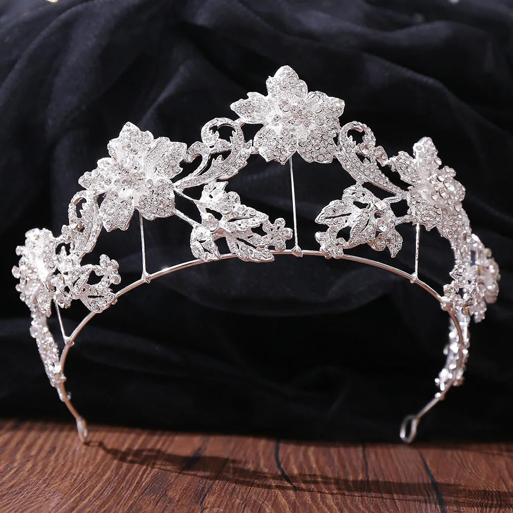 "Persis" Baroque Crystal Tiara
