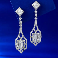 "Starlith" Rhinestone Drop Earrings