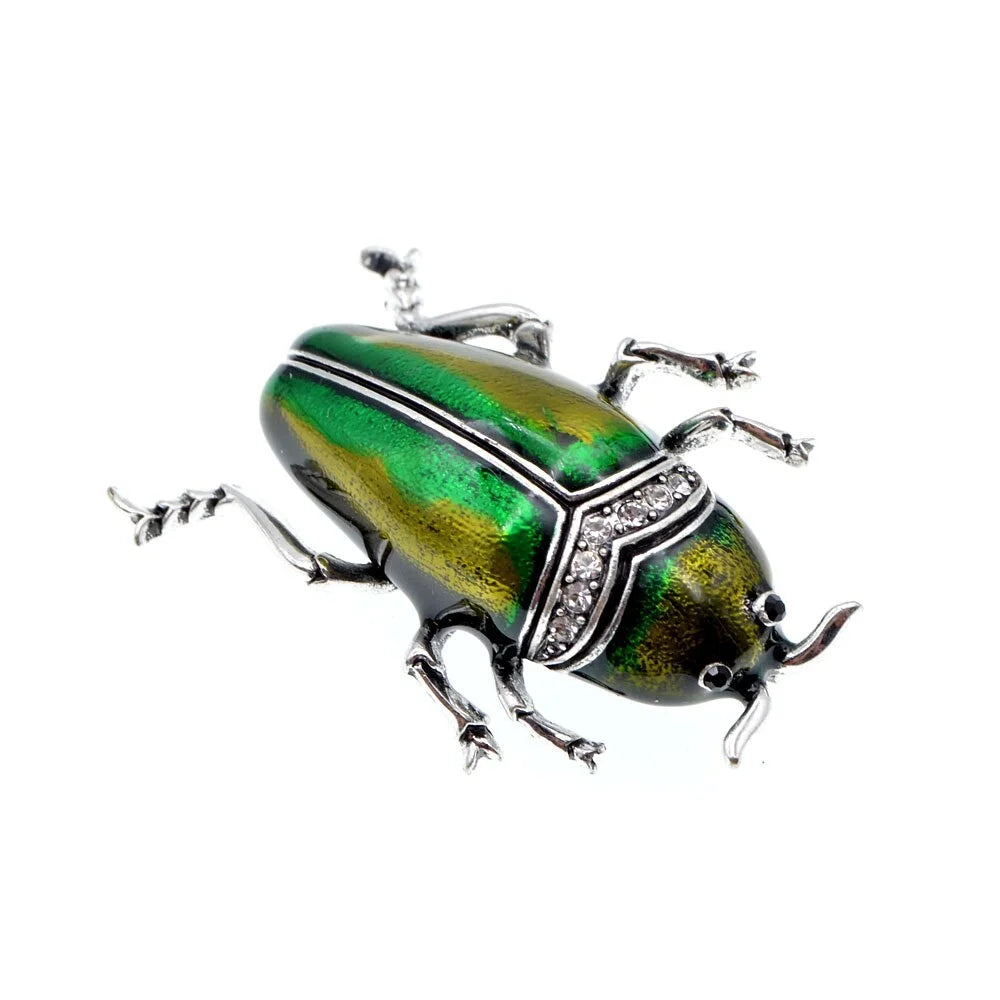 "Coletta" Fun Beetle Brooch