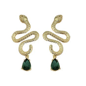 "Florizel" Snake Drop Earrings width=100 