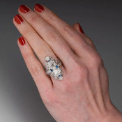 "Isadora" Blue Enamel Ring width=100 