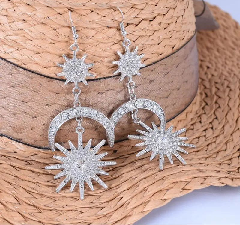 "Saphira" Rhinestone Drop Earrings