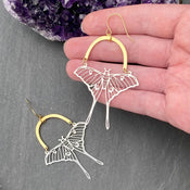 "Luminisse" Moth Earrings Collection width=100 