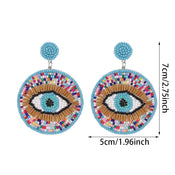 "Khensetra" Eye Heart Drop Earrings width=100 