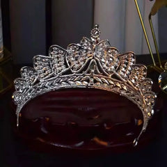 "Merilla" Rhinestone Tiara Headpiece