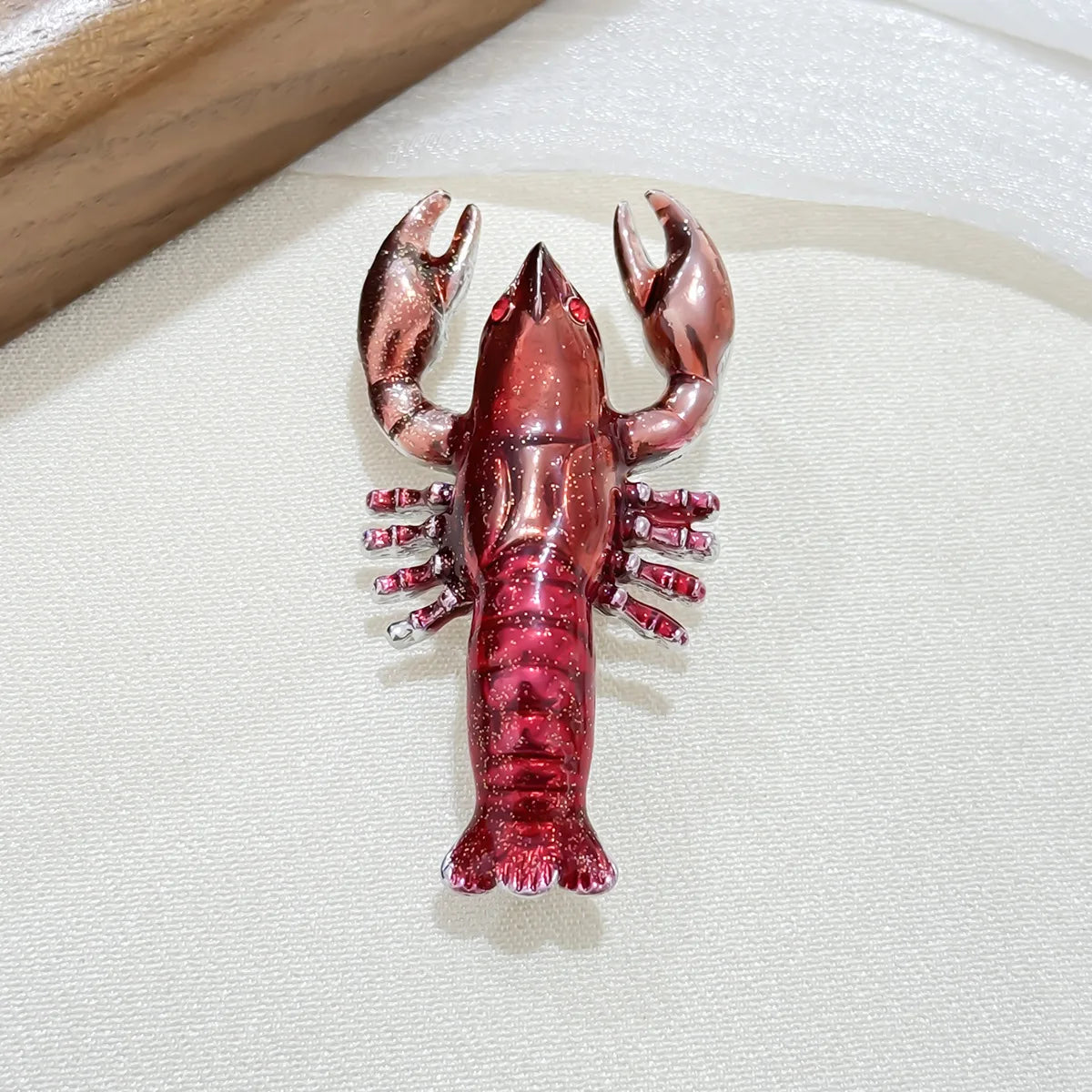 "Norwessa" Enamel Lobster Brooch