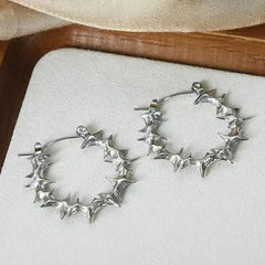 "Calyphene" Bat Drop Earrings