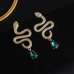 "Florizel" Snake Drop Earrings