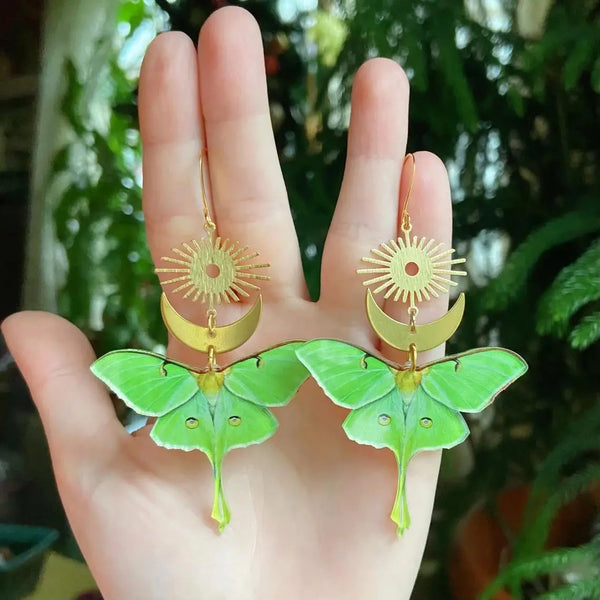 "Thyrrissa" Moth Earrings pick