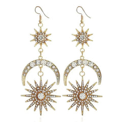 "Saphira" Rhinestone Drop Earrings