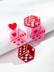 "Tlaloria" Heart Drop Earrings width=100 