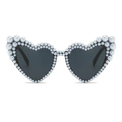 "Lallia" Pearl Heart Sunglasses