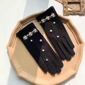 "Gemmaris" Pearl Winter Gloves width=100 