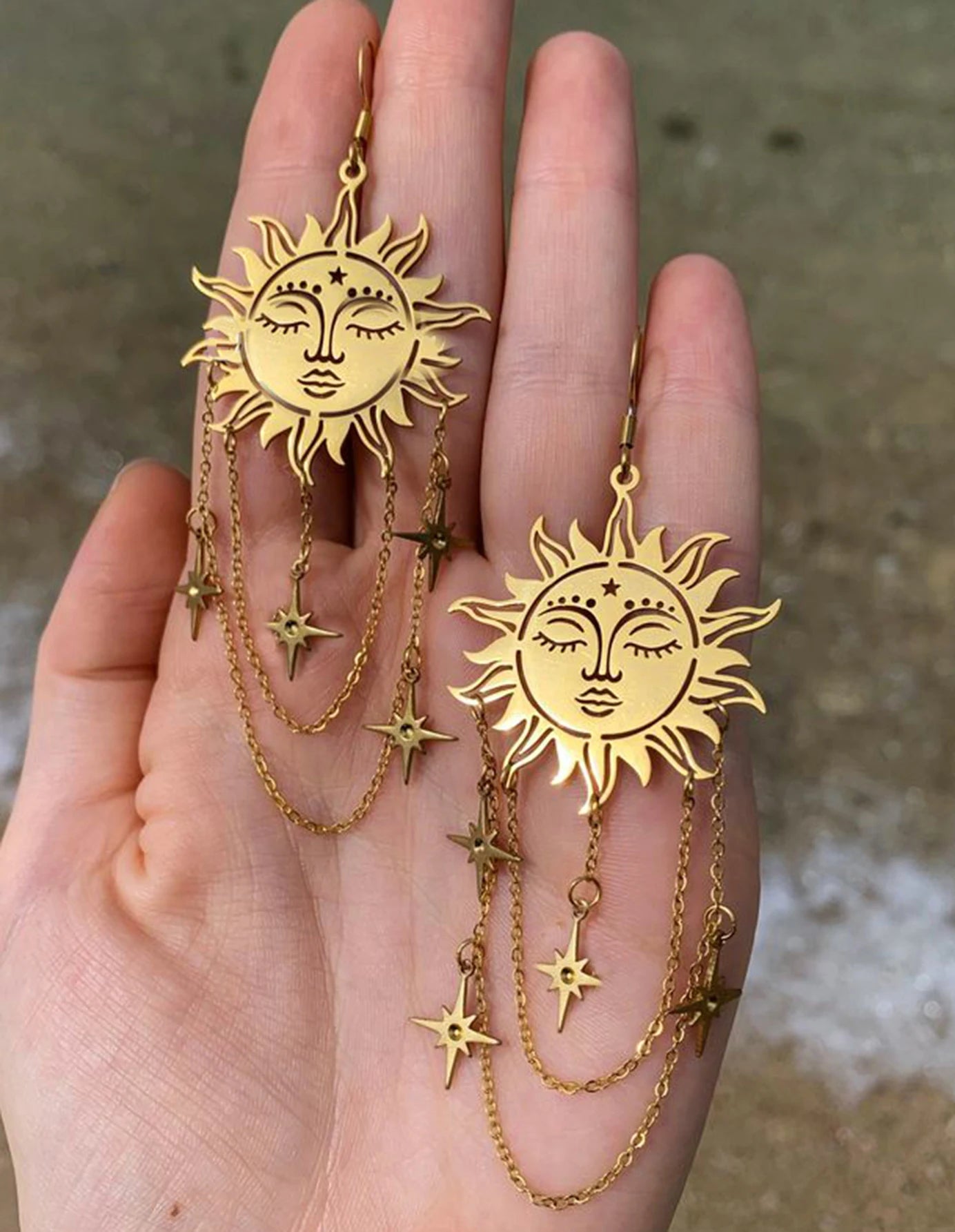 "Liviara" Sun Earrings
