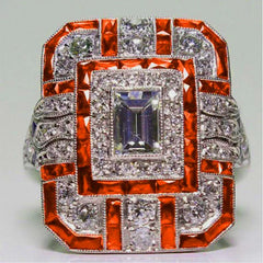 "Silviera" Square Ring