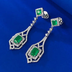 "Starlith" Rhinestone Drop Earrings