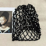 "Phyllida" Pearl Mesh Snood Hat width=100 