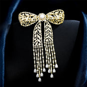 "Cheetara" Ribbon Gem Brooch width=100 