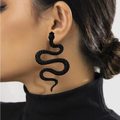 "Florizel" Snake Drop Earrings width=100 