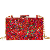 "Mosaela" Geometric Box Clutch width=100 