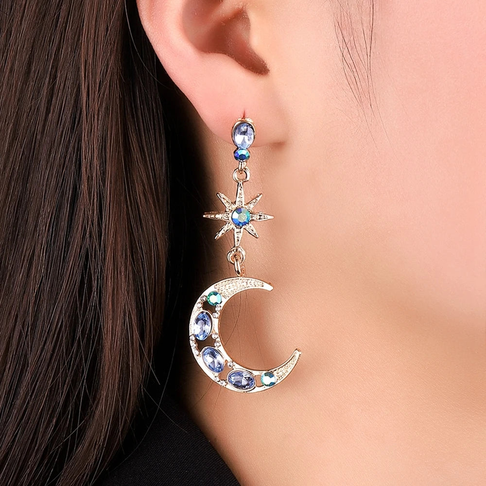 "Euphyssa" Asymmetric  Celestial Earrings