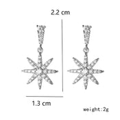 "Antheline" Star Earrings width=100 