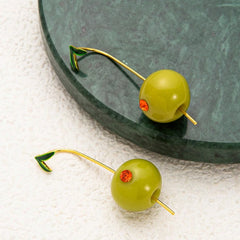 "Olivara" Olive Fruit Earrings
