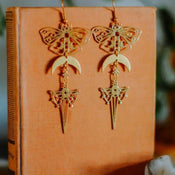 "Luminisse" Moth Earrings Collection width=100 