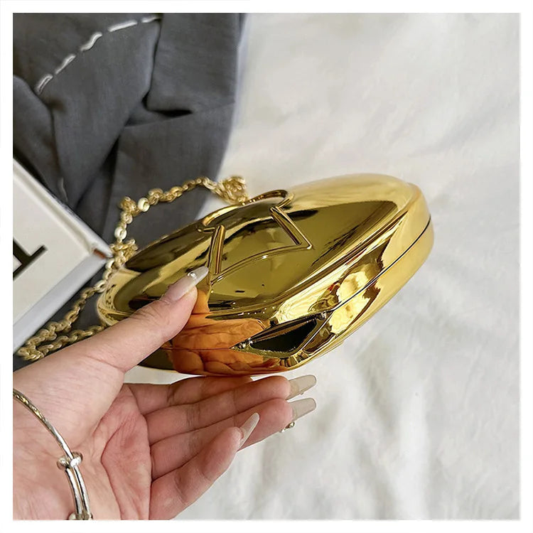 "Drusina" Heart Padlock Handbag