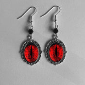 "Vesperine" Vampire Cameo Earrings width=100 