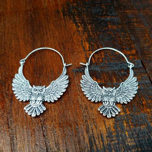"Strigidis" Geometry Owl Earrings