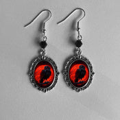"Vesperine" Vampire Cameo Earrings width=100 