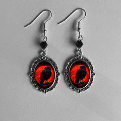 "Vesperine" Vampire Cameo Earrings