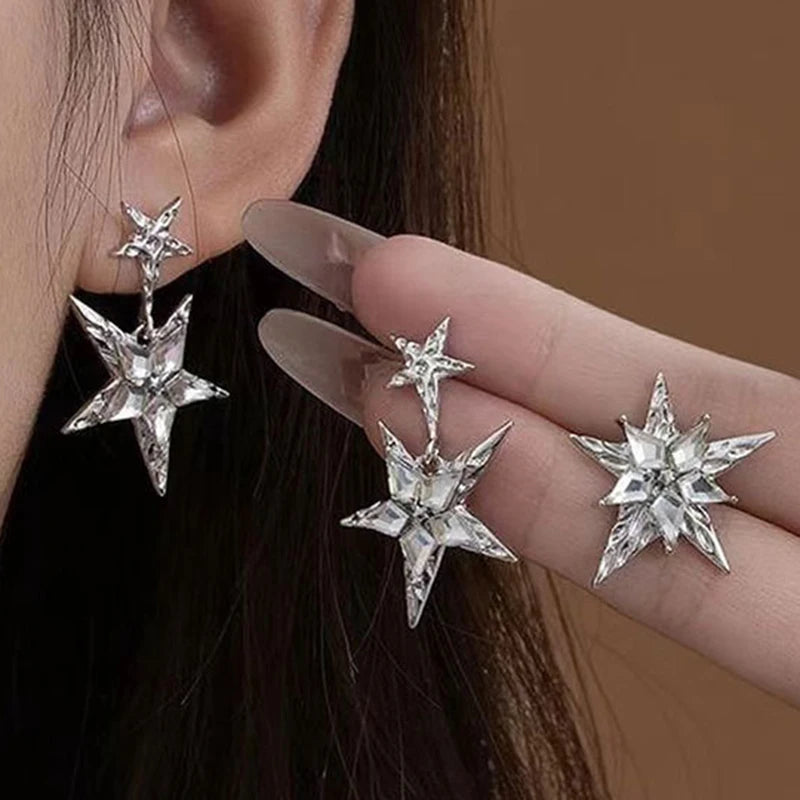 "Melivine" Star Drop Earrings