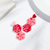 "Tlaloria" Heart Drop Earrings width=100 