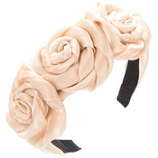 "Rosabella" Rose Veil Headband width=100 