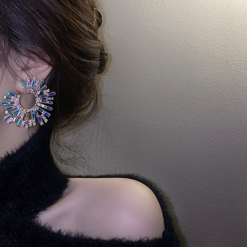 "Mornessa" Rhinestone Stud Earrings