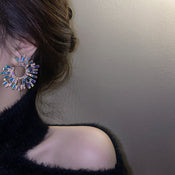 "Mornessa" Rhinestone Stud Earrings width=100 