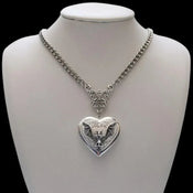 "Camirina" Heart Pendant Necklace width=100 