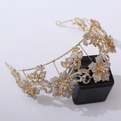 "Persis" Baroque Crystal Tiara width=100 