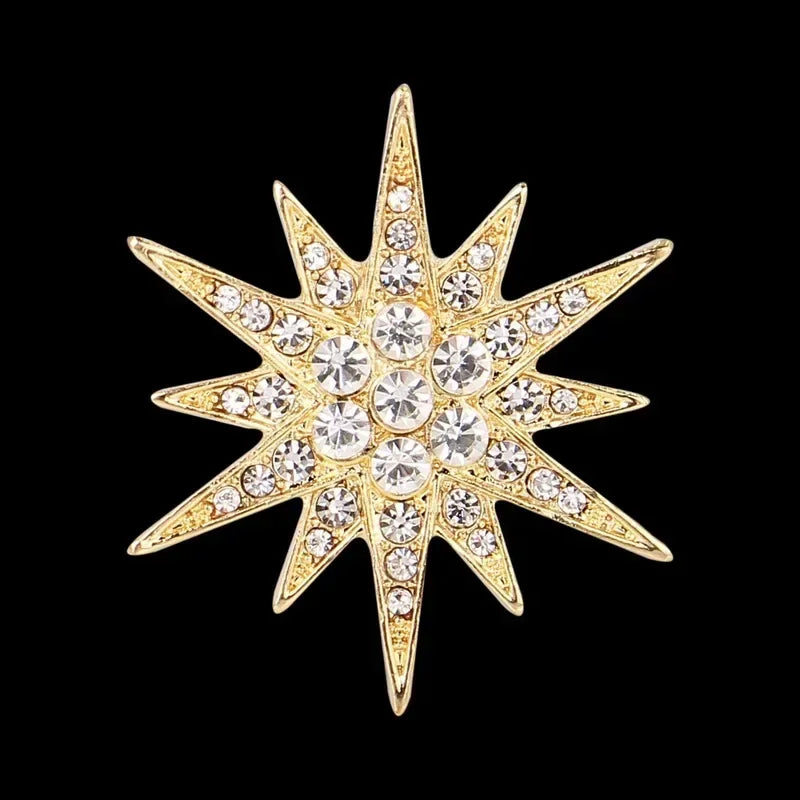 "Verlaine" Starburst Brooch