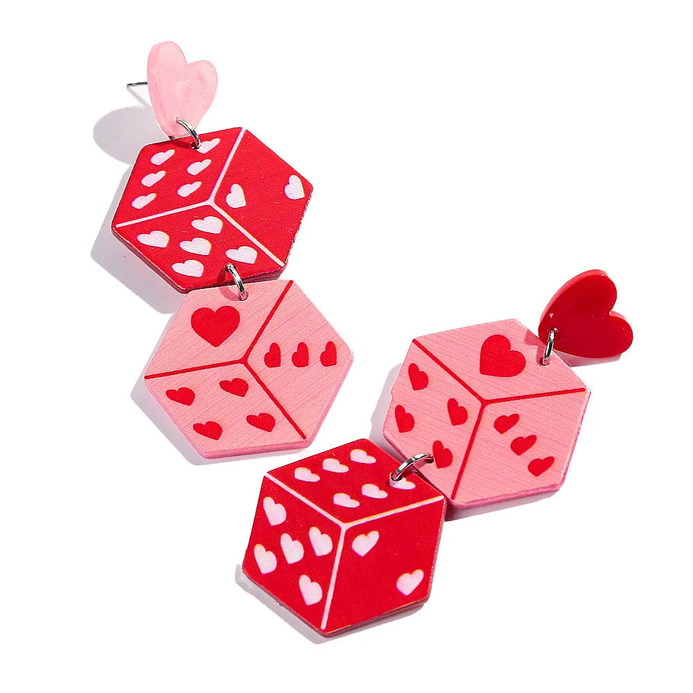 "Tlaloria" Heart Drop Earrings