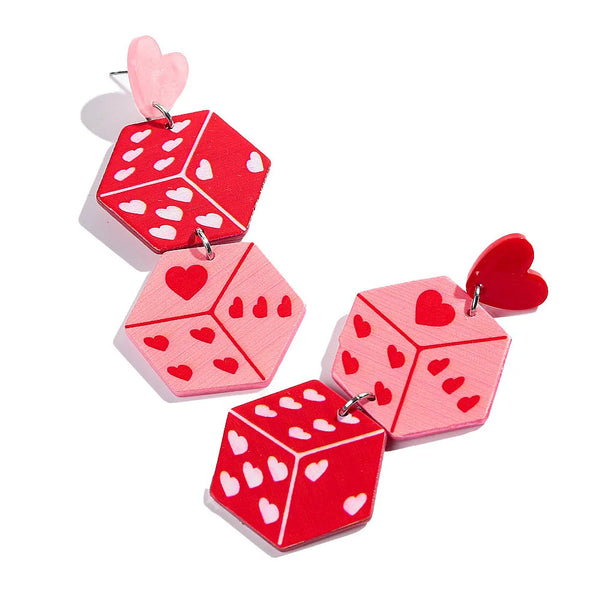 "Tlaloria" Heart Drop Earrings