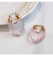 "Astriva" Art Deco Hoop Earrings width=100 