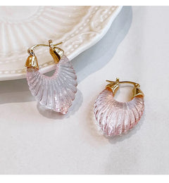 "Astriva" Art Deco Hoop Earrings
