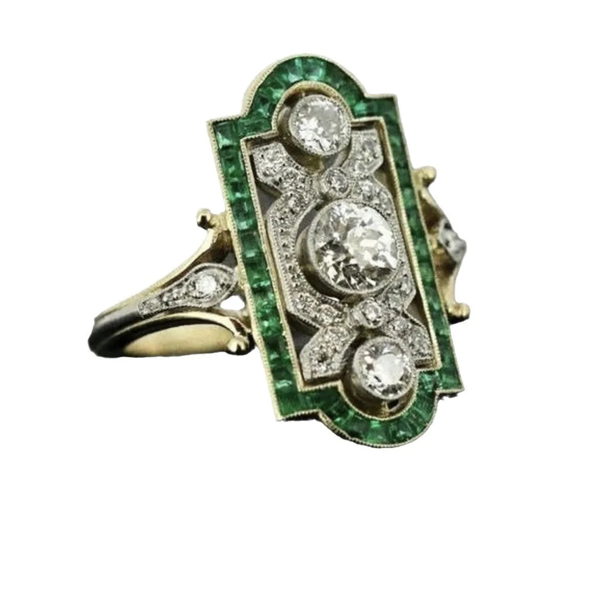 "Elayne" Art Deco Cocktail Ring